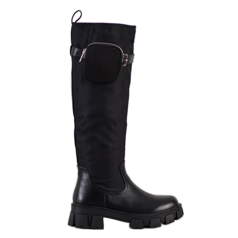 Seastar Schwarze Stiefel mit Tasche