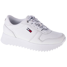 Tommy Hilfiger High Cleated Leather W EN0EN01120-YBR weiß