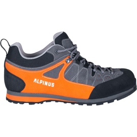 Trekkingschuhe Alpinus The Ridge Low Pro anthrazit-orange GR43298 schwarz grau