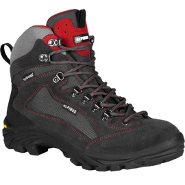 Trekkingschuhe Alpinus Dragon High Tactical graphit-rot GR43305 mehrfarbig