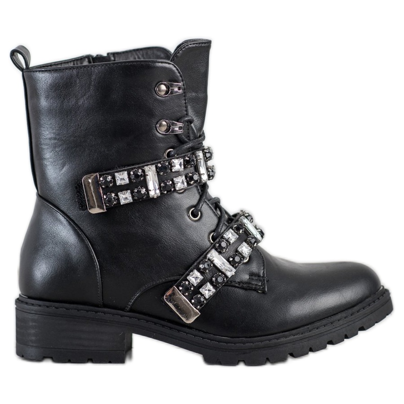 Seastar Geschnürte Arbeiter mit Kristallen schwarz