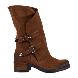 Seastar Hohe Stiefel mit Schnallen braun