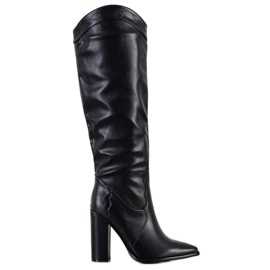 Seastar Elegante Stiefel in Spitz schwarz
