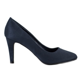 Renda Navy Wildleder Pumps marineblau