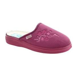 Befado Damen-PU-Hausschuhe 132D014 rosa