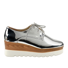 Silberne Slipper mit GF-FD9-Stollen silber-