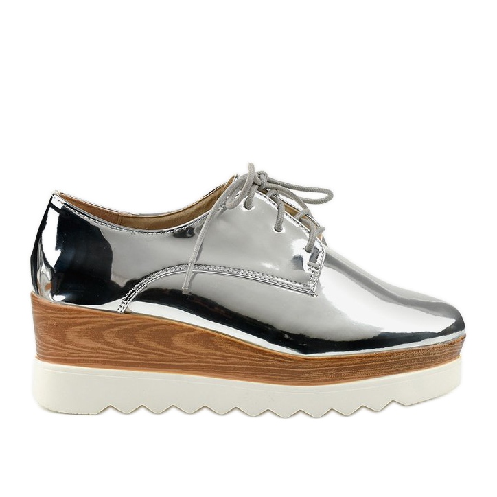 Silberne Slipper mit GF-FD9-Stollen silber-