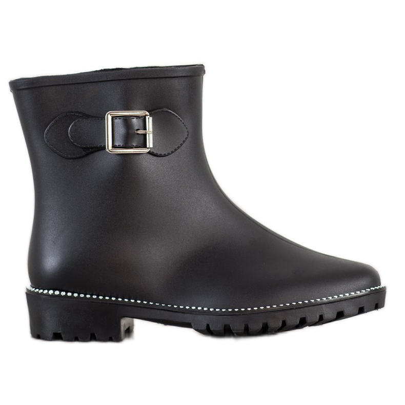 SHELOVET Galoschen mit Zirkonia schwarz