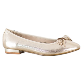 Goodin Elegante Ballerina mit Schleife golden
