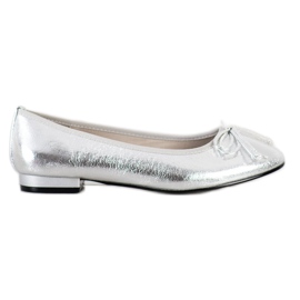 Goodin Elegante Ballerina mit Schleife silber-
