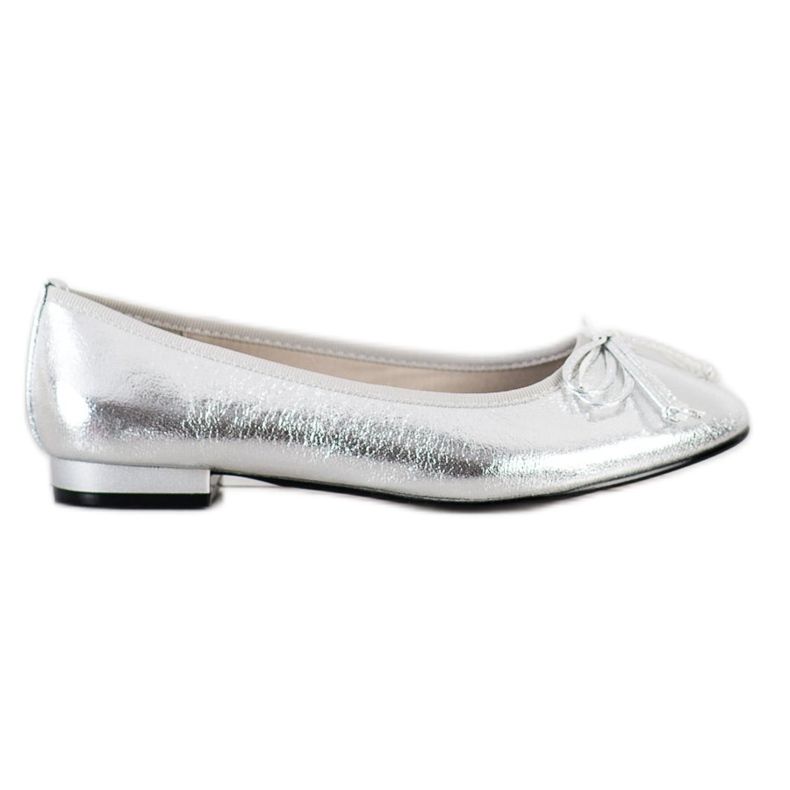Goodin Elegante Ballerina mit Schleife silber-