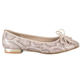 Goodin Elegante Ballerina mit Schleife mehrfarbig