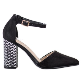 Goodin Pumps mit dekorativem Absatz schwarz