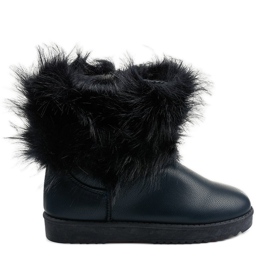Blaue Loneflar isolierte Stiefel marineblau