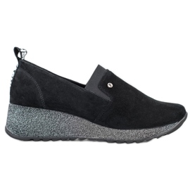 Filippo Slip-on Lederschuhe schwarz