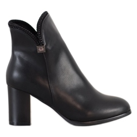 Sabatina Elegante Stiefel mit Cut-Out schwarz