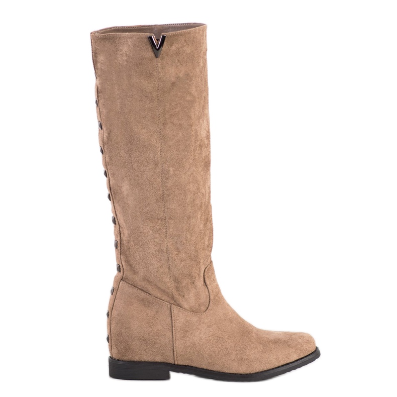 Seastar Wildlederstiefel mit Nieten beige