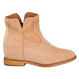 Sergio Todzi Cowboystiefel auf einem Keil beige