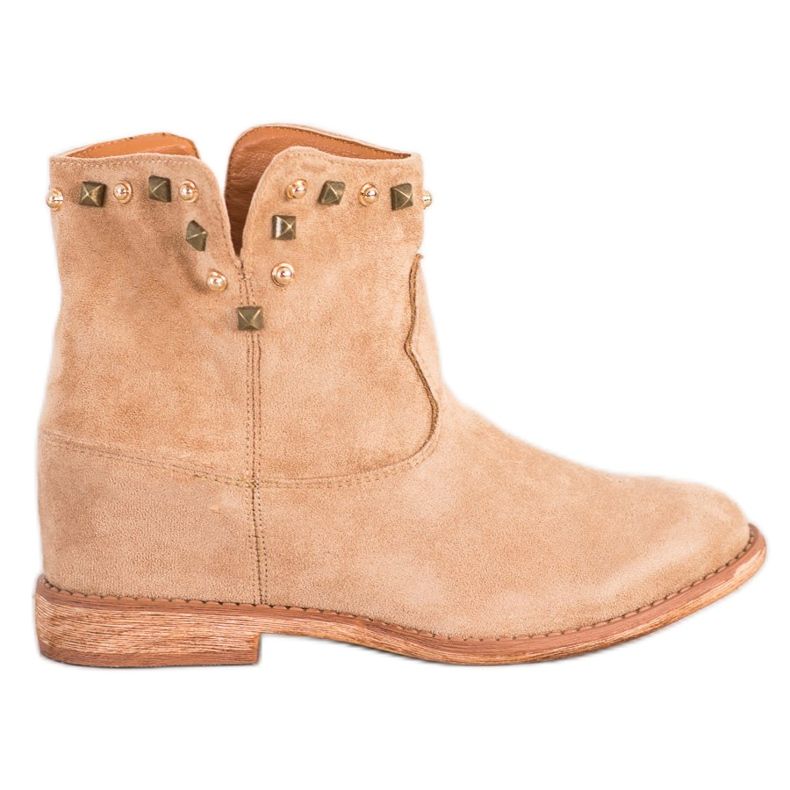 Bella Paris Warme beige Cowboystiefel