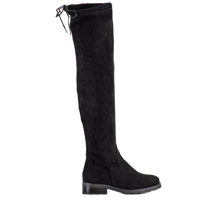 SHELOVET Overknee-Stiefel mit Zirkonia schwarz