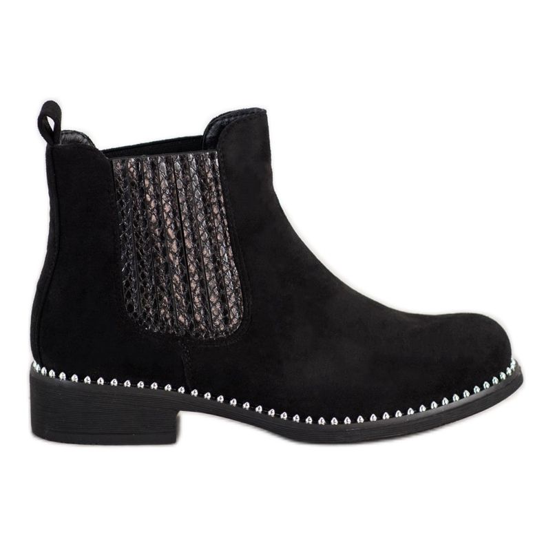 SHELOVET Stylische Chelsea-Boots schwarz