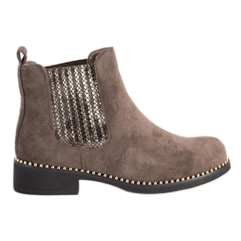 SHELOVET Stylische Chelsea-Boots grau