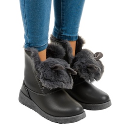 Graue isolierte Stiefel von Alrindra