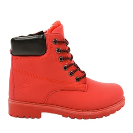 Ermington rote Schnürstiefel