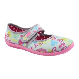 Befado Kinderschuhe 945Y430 pink grau mehrfarbig