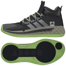 Adidas Pro Boost Mid M FW9510 Basketballschuh marineblau, schwarz, grau / silber schwarz