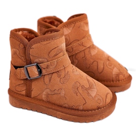 Apawwa Kinderschneeschuhe mit pelzbraunem Kawai