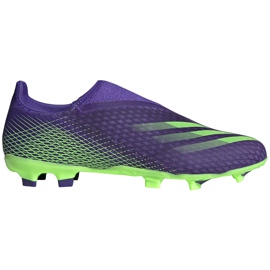Adidas X Ghosted.3 Ll Fg Fußballschuhe lila-grün EG8164