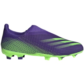 Adidas X Ghosted.3 Ll Fg Junior lila-grün EH2015 Fußballschuhe