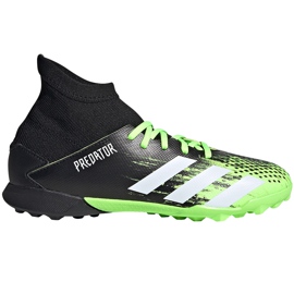 Adidas Predator 20.3 Tf Junior Fußballschuhe, schwarz und grün EH3034 schwarz-grün / weiß