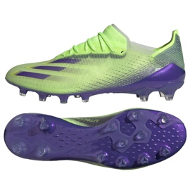 Adidas X Ghosted.1 Ag M FY0958 Fußballschuhe blau, lila, grün grün