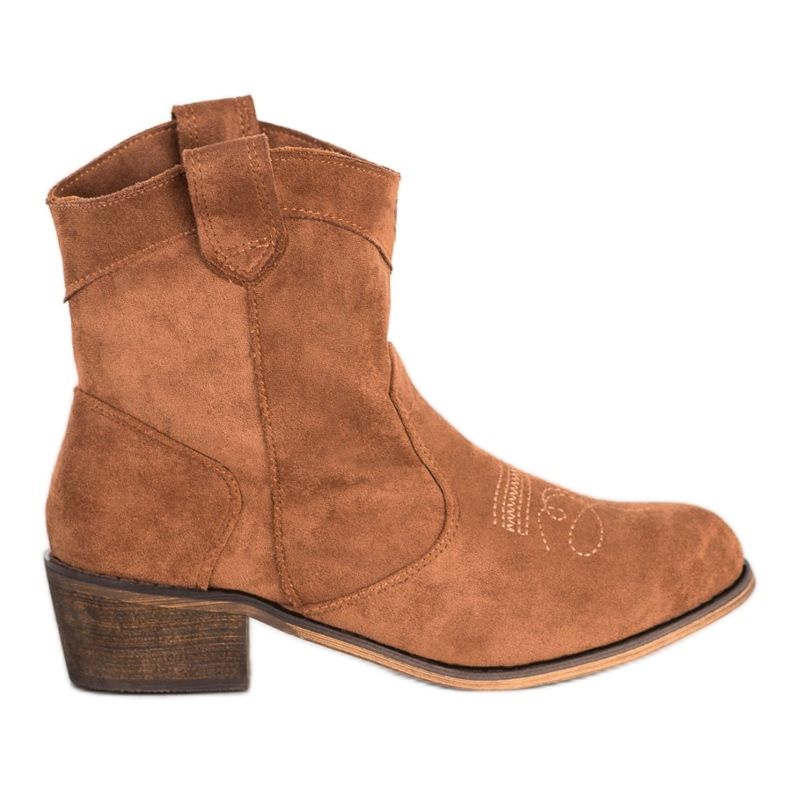 Queentina Der Komfort eines Cowboystiefels mit Isolierung braun