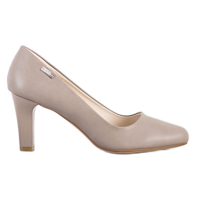 J. Star Lässige Pumps mit Absatz beige