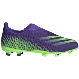 Adidas X Ghosted.3 Ll Fg Jr EH2015 Fußballschuhe grün, lila lila