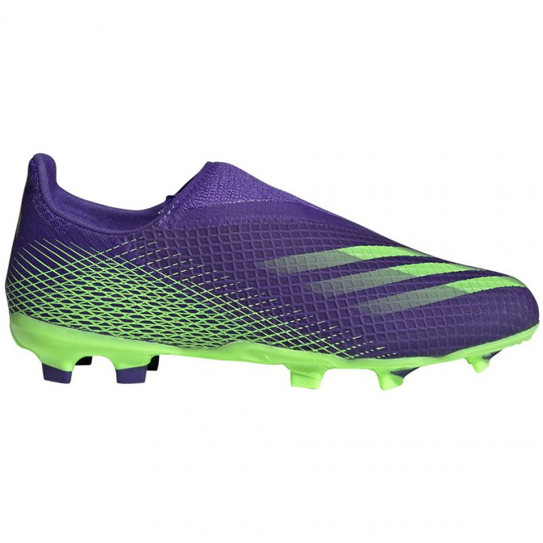 Adidas X Ghosted.3 Ll Fg Jr EH2015 Fußballschuhe grün, violett violett