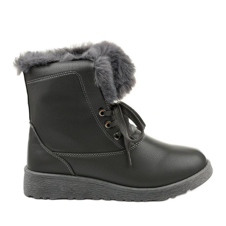 Graue isolierte Stiefel von Inaleth