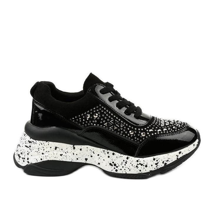 Schwarze Sneaker aus Öko-Leder-Wildleder Quijor