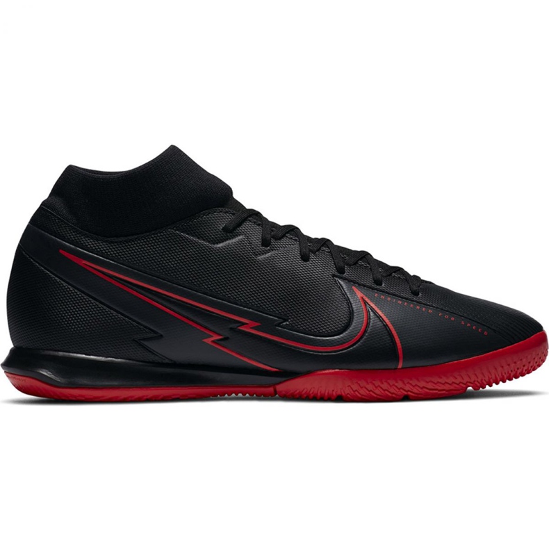 Nike Mercurial Superfly 7 Academy Ic M AT7975 060 Fußballschuh violett schwarz