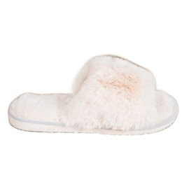 Bona Hausschuhe mit Fell beige