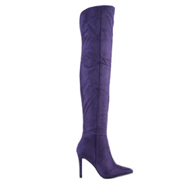 Small Swan Sexy Stiefel mit hohen Absätzen violett