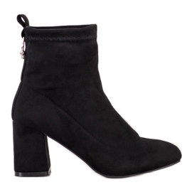 Fashion Slip-on-Stiefel schwarz