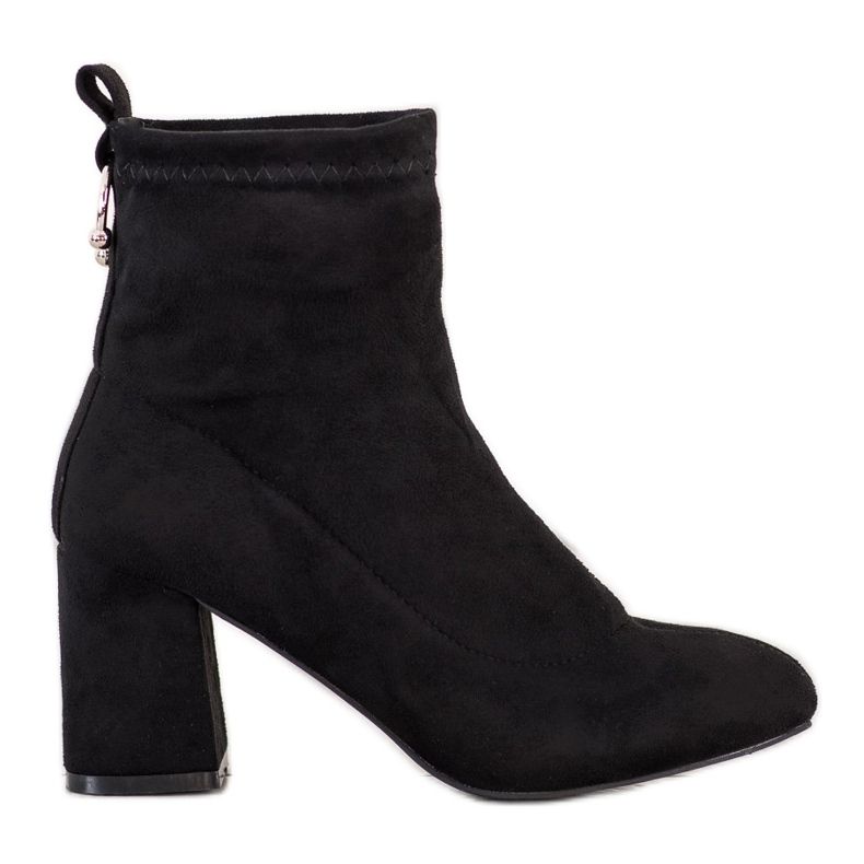 Fashion Slip-on-Stiefel schwarz