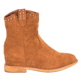 Super Mode Warme Cowgirls braun gelb