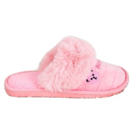 Bona Hausschuhe mit Bärenfell rosa