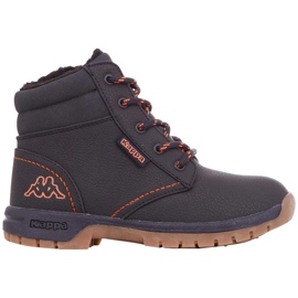 Kappa Cammy Fur T Kinderschuhe schwarz-orange 260637T 6744