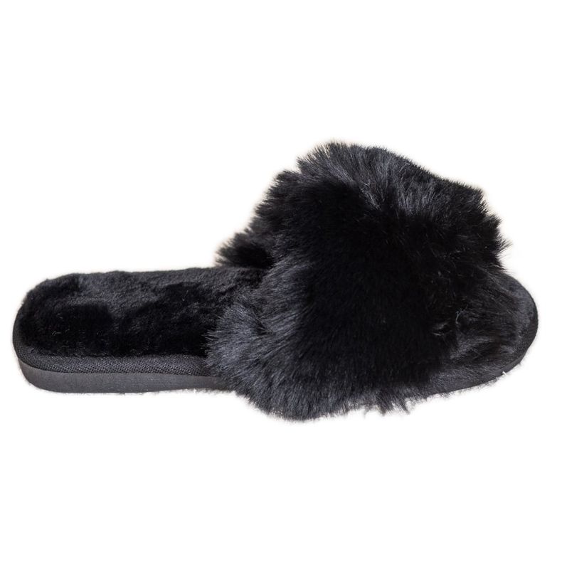 Bona Stilvolle schwarze Hausschuhe